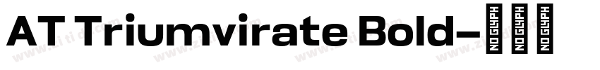 AT Triumvirate Bold字体转换